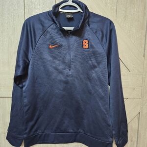 Nike Syracuse Orange Navy Quarter-Zip Pullover - Size Small